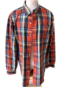 Chaps men plaid shirt size 2XL tall Easy Care long sleeve button down collar - Picture 1 of 6