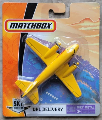 Vintage New 2006 Matchbox Sky Busters MBX Metal DHL Delivery Aircraft SB-62 NIP - Image 1 of 4