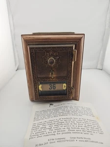 LTD Vintage USPS Post Office Türbriefkasten US Postal Bank #36 mit Kombination - Bild 1 von 12