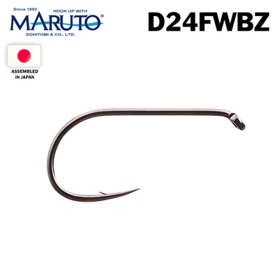 100/1000 pack MARUTO DOHITOMI D24FW Bronzed Dry Fly - Image 1 of 2