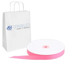 Grosgrain Ribbon 5/8" Wide 50 Yd Yard Roll - Hot Pink - Solid Reels Party uc - Picture 1 of 4