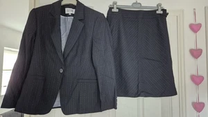 Next Petite 2 Piece Skirt Suit Navy Size 12 Petite - Picture 1 of 13