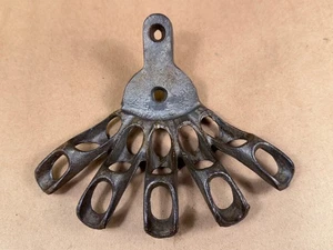 Antik / Vintage Metall 5-Loch Fahnenmast Halter Halterung Wandhalterung Hardware - Bild 1 von 9