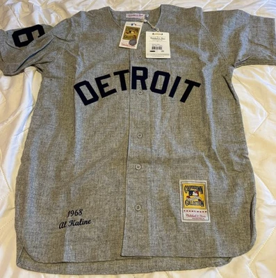 Al Kaline Vintage Authentic Mitchell & Ness 1968 Detroit Tigers Jersey - Image 1 of 4