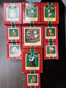 Hallmark Vintage Keepsake Ornaments - Assorted Lot Of 10 From 1980s #3 - Picture 1 of 1