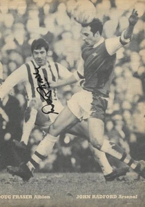 WEST BROM: DOUG FRASER SIGNED A4 (12x8) MAGAZINE PICTURE+COA - Picture 1 of 1