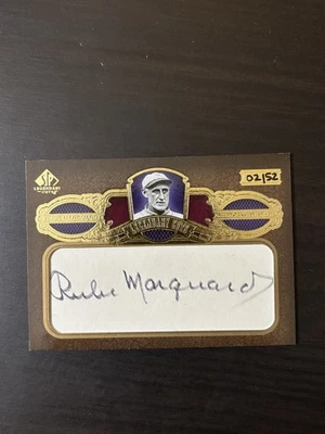 Rube Marquad 2007 UD SP Legendary Cuts Autograph /52 #RM Auto Signature Signed - Image 1 of 2