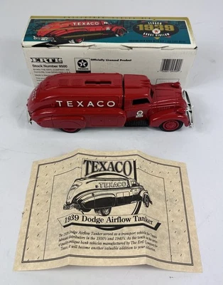 Ertl Texaco 1939 Dodge Airflow Tanker Truck Diecast Coin Bank Series #10 - Image 1 of 4