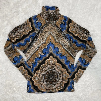 Blusa de punto cuello alto Free People Chase Me para mujer talla S pequeña camisa de cachemira Foto 1 de 4