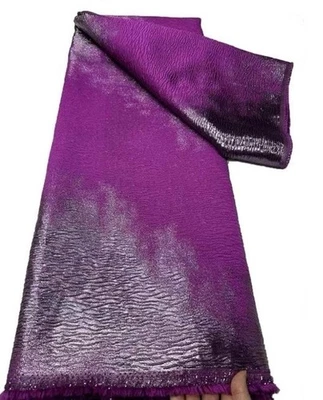 Tela Brocado Púrpura Brocado Jacquard Tela Brocado Sólido Magenta 5 yardas Foto 1 de 4