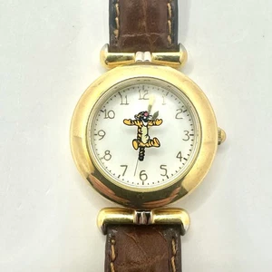 Vintage Disney Store Watch Tigger DS-190 Japan Quartz  Gold-Tone New Battery - Picture 1 of 13