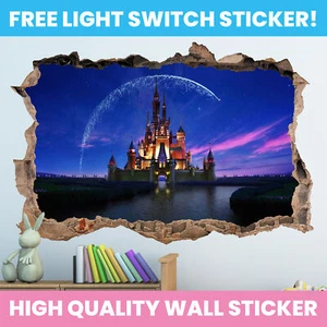 DISNEY CASTLE LOCH IN WAND AUFKLEBER ABZIEHBILD DEKOR KINDER SCHLAFZIMMER DEKORATION - Bild 1 von 1