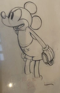 1936 Mickey Mouse Original Production cel Drawing WALT DISNEY MICKEY'S RIVAL - Picture 1 of 11