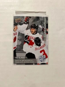 2023 Upper Deck Game Dated Moments Adam Fantilli RC Silver - Picture 1 of 1