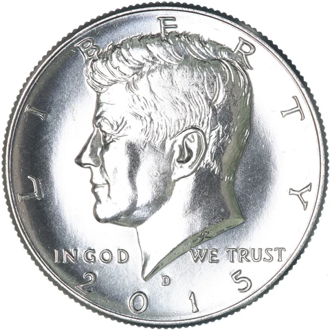 2015 D Kennedy Half Dollar CN-Clad Gem BU US Coin Cover
