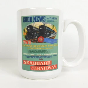 Travel Poster Mug Seaboard Air Line Railway Orange Blossom Specials Florida - Picture 1 of 8