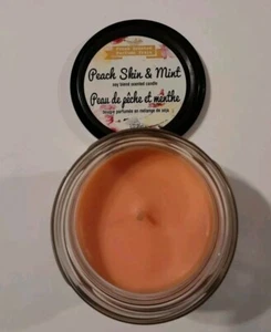 Peach Skin & Mint Duftkerze 3 Unzen Glas Einzeldocht  - Bild 1 von 2