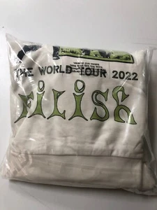 NEW BILLIE EILISH HAPPIER THAN EVER THE WORLD TOUR 2022 WHITE HOODIE XL IN UK - Bild 1 von 3