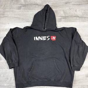 Rare Vintage 90’s Innes Skateboard Logo  Graphic Hoodie Men’s XL  Made In USA - Picture 1 of 6