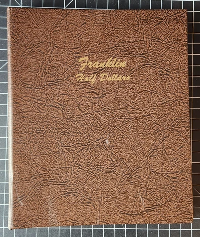 Franklin Half Dollar SET. Complete 35 Coins In DANSCO ALBUM. ALL BU COINS! Cover