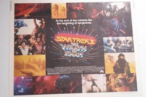Star Trek II The Wrath of Khan Vintage 1982 Poster 820086 28 x 22 NSS Card Stock - Picture 1 of 3