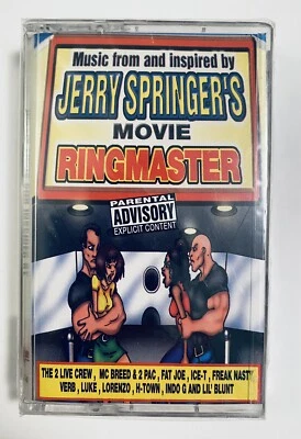 Jerry Springer's Movie Ringmaster Cassette Tape NEW + SEALED MC Breed 2pac Ice-T - Image 1 of 3