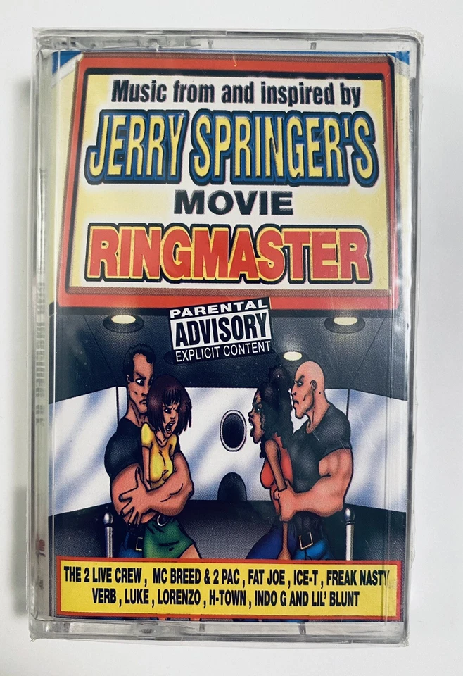Jerry Springer's Movie Ringmaster Cassette Tape NEW + SEALED MC Breed 2pac Ice-T - Image 1 of 3