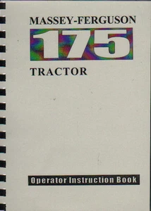 Massey Ferguson "175" Tractor Operator Instruction Manual Book - Picture 1 of 1