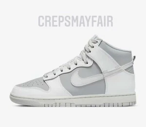 Nike Dunk High Retro Summit White / Pure Platinum UK10 - Crepsmayfair - Picture 1 of 8
