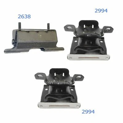 Juego de montaje de motor y transmisión 3 piezas para Chevrolet Silverado 1500 1999-2007 4,3 L M1046 Foto 1 de 4