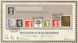 GRIFF RHYS JONES SIGNED Machin minisheet GB Benham FDC Eccleshall 2017 (96355) - Picture 1 of 1