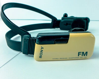 Vintage Sony FM Stereo Receiver Headphones  SRF-FM1 Tested Working - Image 1 of 4