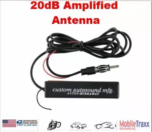 20 dB 12 V TV/AM-FM Audio verstärkte Antenne - integrierter Booster - Bild 1 von 4