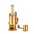 Microcosm Brass & Stainless M6 Mini Steam Engine Kit with Steam Engine Boiler