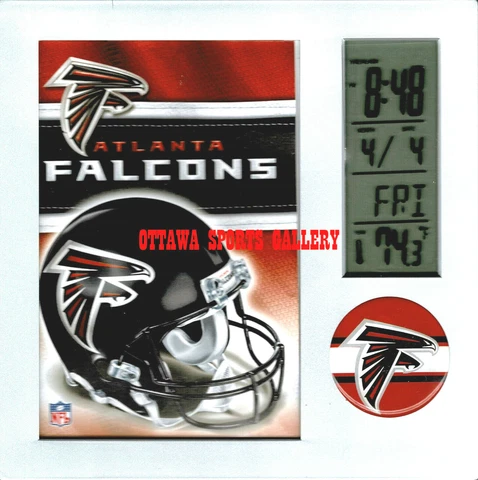 WINCRAFT ATLANTA FALCONS LICENSED DESK CLOCK • NEW IN PACKAGE (M63) Cover