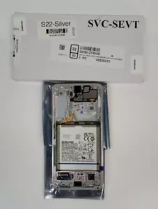 Samsung galaxy S22 5G White LCD Touch Screen Digitizer Frame battery S901U OEM - Picture 1 of 2