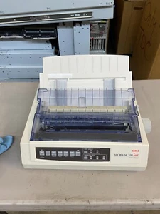 Oki Okidata MICROLINE 320 TURBO Standard Dot Matrix 9 Pin USB Printer TESTED - Picture 1 of 7