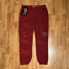 NEW MEN'S 30 32 BBC BILLIONAIRE BOYS CLUB MINERAL PANT IN RED