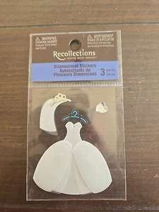 Recollections BRIDAL WEDDING GOWN Scrapbooking Stickers - Picture 1 of 1