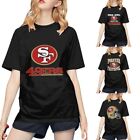 San Francisco 49ers Damski baseball Krótkie rękawy Damski t-shirt, prezent dla fanów