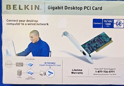 BELKIN Gigabit Desktop PCI Card (T147) - Image 1 of 4