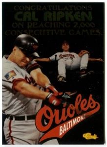 1994 Classic Insert #CR1 Cal Ripken, Jr. Baltimore Orioles - Picture 1 of 2