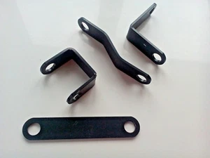 Bracket Link Hanger Exhaust/ Dials Radio/ Lamp /Horn / Tank x 5 flexible alloy - Picture 1 of 5
