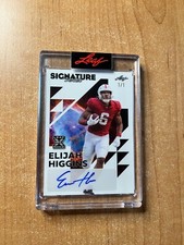 2023 Leaf Signature Series Football - Elijah Higgins - Encased XRC Auto #d 1/1