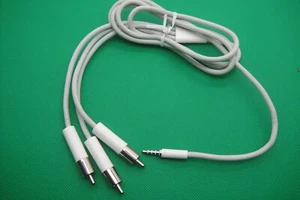 Véritable câble AV composite vidéo audio Hi-Fi Apple iPod M9765G/A - Photo 1/4