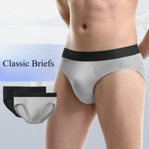 Calzoncillos deportivos para hombre Ice Slik transpirable calce ropa interior hombres clásicos pantalones sin cordones - Imagen 1 de 15