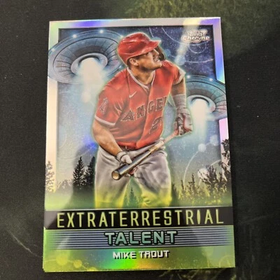 Mike Trout 2024 Topps Cosmic Chrome EXTRATERRESTRIAL TALENT Refractor #ET-10 - Image 1 of 2