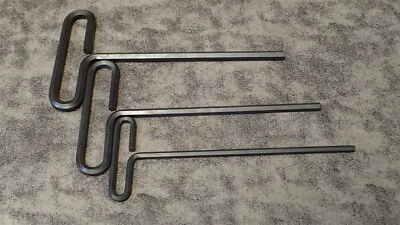 (3-pc Set) IRWIN-CHESCO 1/4", 5/16", 3/8" x 9" Loop T-Handle Hex Wrenches BN144 - Image 1 of 2