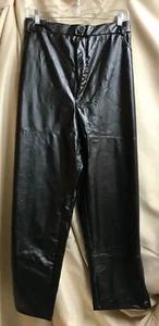 Shein Black Leather Pants Sz 22 (5XL) NEW - Picture 1 of 6