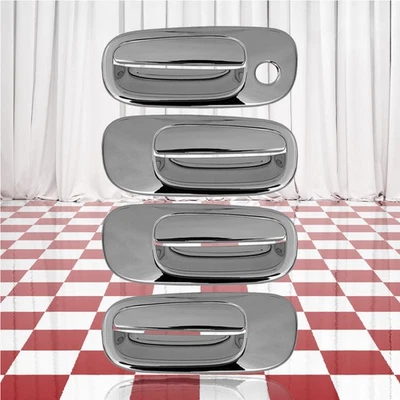 Juego de cuatro cubiertas de manija de puerta cromadas para Dodge Charger 2006-2010 Foto 1 de 2